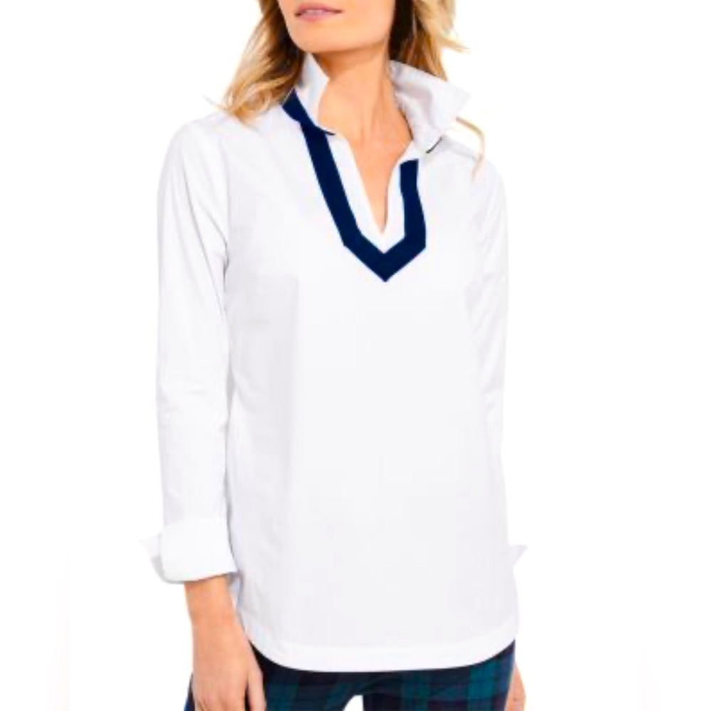 NWT Vineyard Vines Velvet Trimmed Popover Sz S